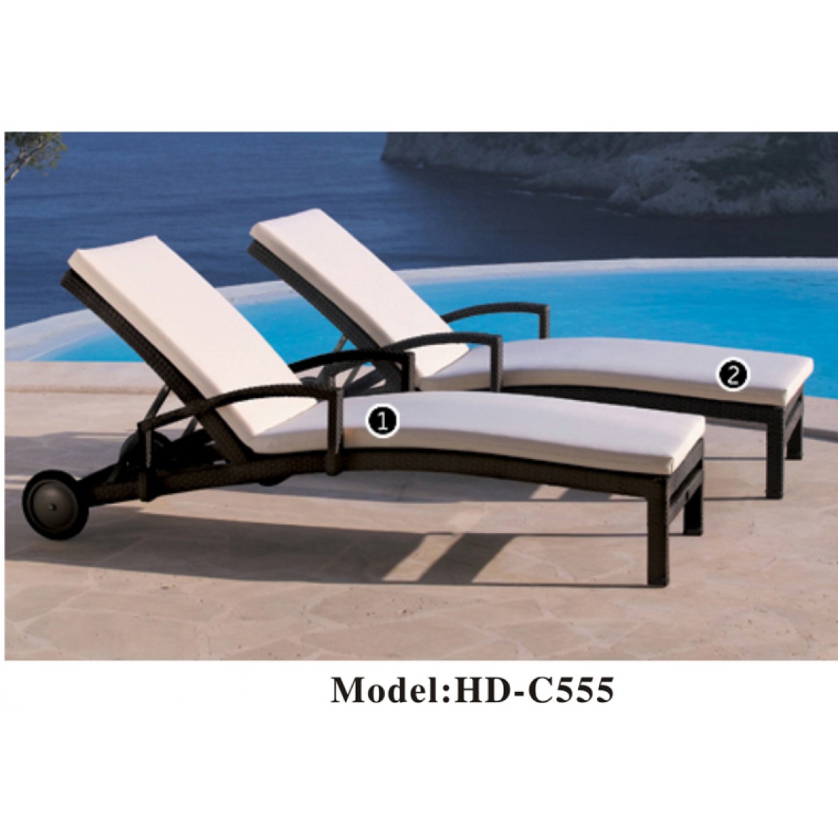 戶外仿藤躺椅(HD-C555)