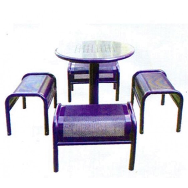 鐵噴塑戶外桌椅組合(GF-146)