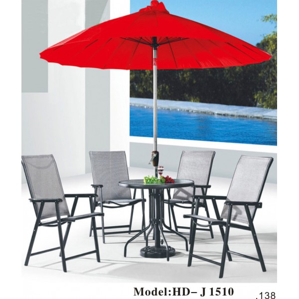 外戶太陽傘桌椅套裝(HD-J1510)