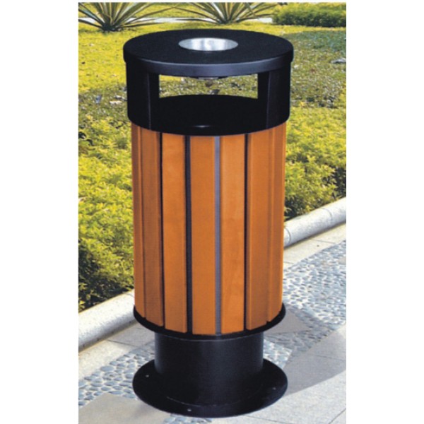 木製圓形戶外垃圾桶(HD-Q2202)