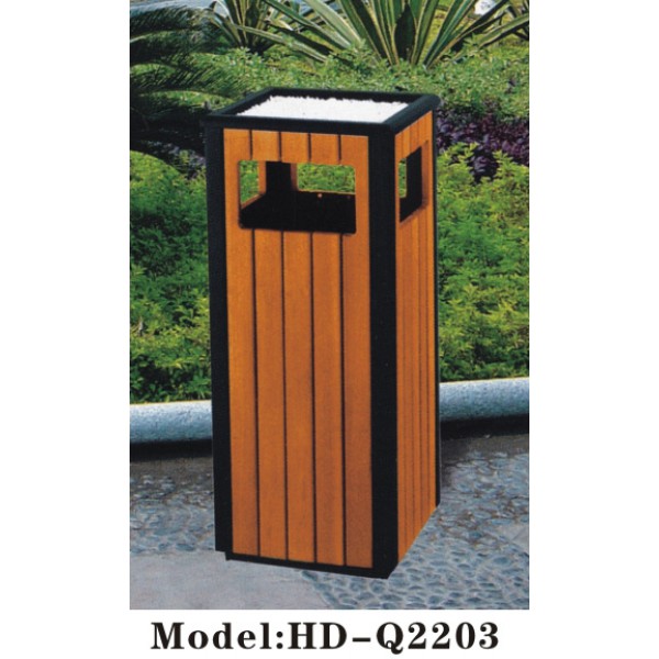 木製方形戶外垃圾桶(HD-Q2203)