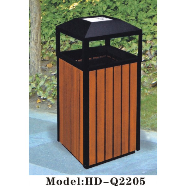 木製方形戶外垃圾桶(HD-Q2205)
