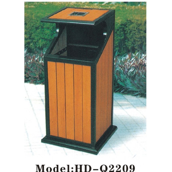 木製方形戶外垃圾桶(HD-Q2209)