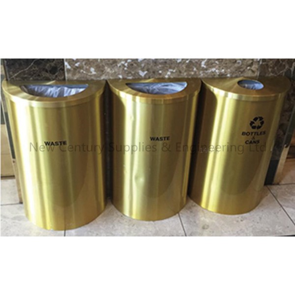 不鏽鋼半圓形環保回收箱(NC139)